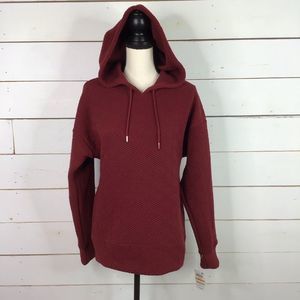 New Ideology Zip Hem Hoodie Warm Up Cherry Pie